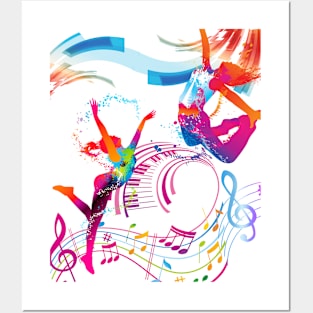 Unique Dancing Girls Design Posters and Art